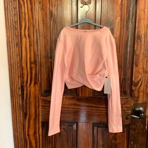 NWT Fashion Nova shimmer long sleeve top
